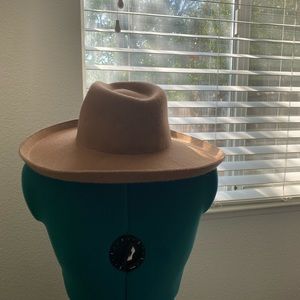 Target broad brim hat